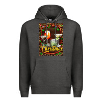 Charcoal Heather cocktail set for Christmas Premium Hoodie - AdoDesignShop