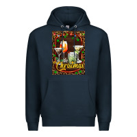 Navy cocktail set for Christmas Premium Hoodie - AdoDesignShop