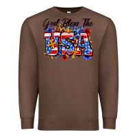 Chestnut god bless the usa Premium Sweatshirt - Zillion Design Studio