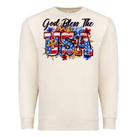 God Bless The Usa Premium Sweatshirt | Teevron