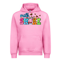 Fuchsia Pink milk shake with chocolate heart Urban Hoodie - AdoDesignShop