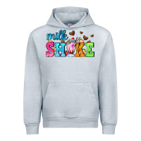 Heather Grey milk shake with chocolate heart Urban Hoodie - AdoDesignShop