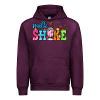 Mauve Wine milk shake with chocolate heart Urban Hoodie - AdoDesignShop