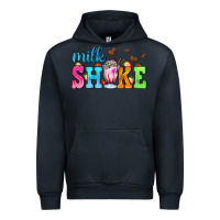 Navy milk shake with chocolate heart Urban Hoodie - AdoDesignShop