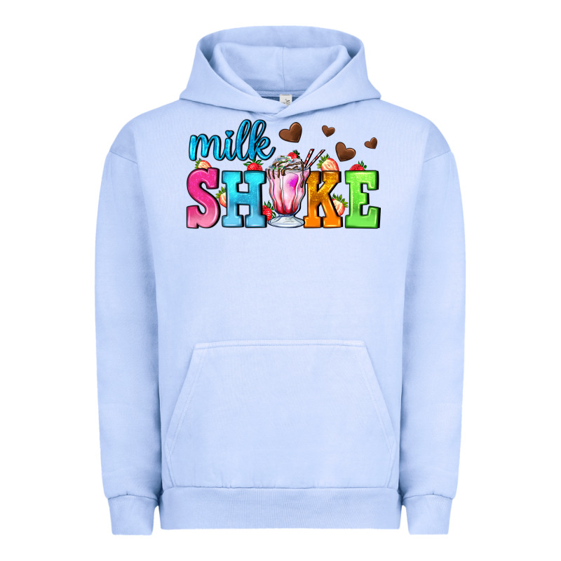 Milk Shake With Chocolate Heart Urban Hoodie by AdoDesignShop | Teevron