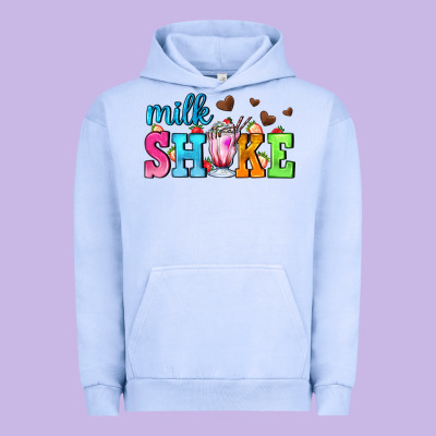 Milk Shake With Chocolate Heart Urban Hoodie Designed By Adodesignshop