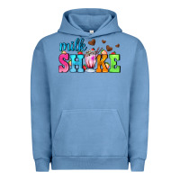 Pigment Pebble Blue milk shake with chocolate heart Urban Hoodie - AdoDesignShop