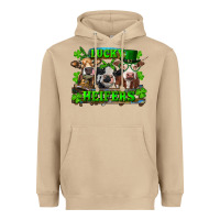 Mushroom St Patricks Day Lucky Heifers Heavyweight Hoodie - RanaPortraitStore