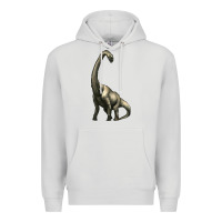 Dove Grey brachiosaurus Premium Hoodie - Artiststas