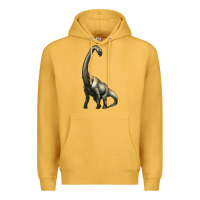 Mustard brachiosaurus Premium Hoodie - Artiststas