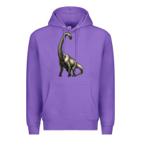 Purple brachiosaurus Premium Hoodie - Artiststas
