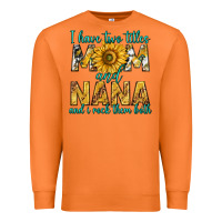 Carrot i have two titles mom and nana and i rock them bot Premium Sweatshirt - texasbilliewilder