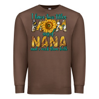 Chestnut i have two titles mom and nana and i rock them bot Premium Sweatshirt - texasbilliewilder