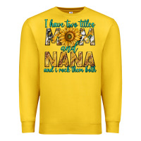 Lemon i have two titles mom and nana and i rock them bot Premium Sweatshirt - texasbilliewilder