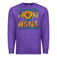 Purple i have two titles mom and nana and i rock them bot Premium Sweatshirt - texasbilliewilder