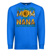 True Royal i have two titles mom and nana and i rock them bot Premium Sweatshirt - texasbilliewilder