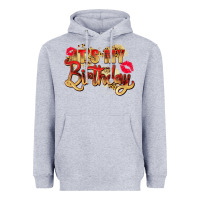Heather Grey it's my birthday Heavyweight Hoodie - Zillion Design Studio