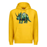 Lemon dinosaur triceratops Premium Hoodie - Artiststas