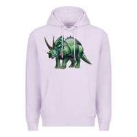 Lilac dinosaur triceratops Premium Hoodie - Artiststas