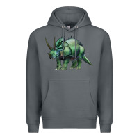 Rock dinosaur triceratops Premium Hoodie - Artiststas