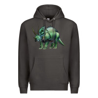Smoke dinosaur triceratops Premium Hoodie - Artiststas