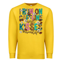 Lemon i run on caffeine and kisses mothers day Premium Sweatshirt - texasbilliewilder
