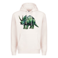 Pale Pink dinosaur triceratops Premium Hoodie - Artiststas