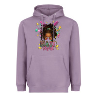 Lavender afro locs hair stylist messy bun tbw Heavyweight Hoodie - texasbilliewilder