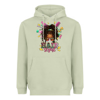Matcha afro locs hair stylist messy bun tbw Heavyweight Hoodie - texasbilliewilder