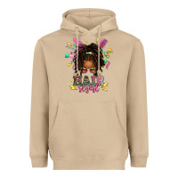 Mushroom afro locs hair stylist messy bun tbw Heavyweight Hoodie - texasbilliewilder