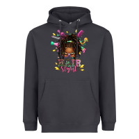 Smoke afro locs hair stylist messy bun tbw Heavyweight Hoodie - texasbilliewilder
