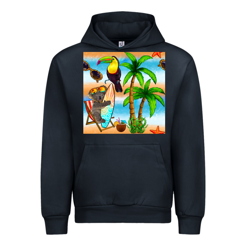 Tropical Animals Seamless Pattern Urban Hoodie by BundleAndBundleShop | Teevron