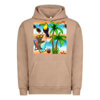 Pigment Burro tropical animals seamless pattern Urban Hoodie - BundleAndBundleShop