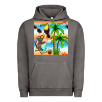 Pigment Tornado tropical animals seamless pattern Urban Hoodie - BundleAndBundleShop