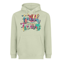 Matcha faith over fear Heavyweight Hoodie - Zillion Design Studio