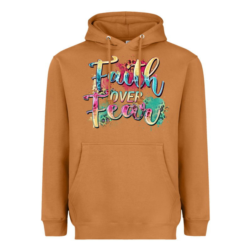 Faith Over Fear Heavyweight Hoodie by Zillion Design Studio | Teevron