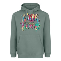 Sage faith over fear Heavyweight Hoodie - Zillion Design Studio