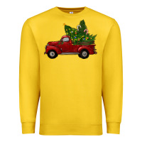 Lemon christmas trees with truck Premium Sweatshirt - RanaPortraitStore