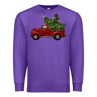 Purple christmas trees with truck Premium Sweatshirt - RanaPortraitStore