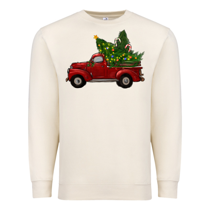 Christmas Trees With Truck Premium Sweatshirt by RanaPortraitStore | Teevron