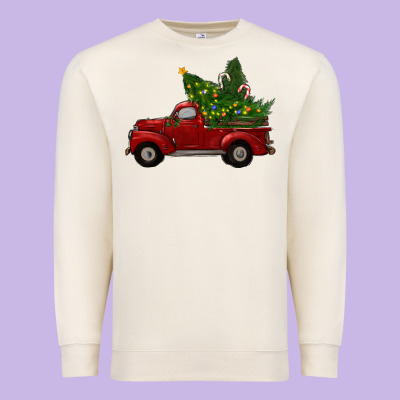 Christmas Trees With Truck Premium Sweatshirt Designed By Ranaportraitstore