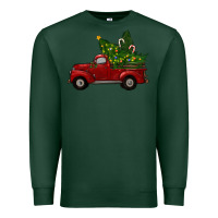 Sports Green christmas trees with truck Premium Sweatshirt - RanaPortraitStore