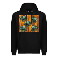 Black dinosaur triceratops Premium Hoodie - Artiststas