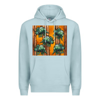 Blue Mist dinosaur triceratops Premium Hoodie - Artiststas