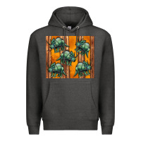 Charcoal Heather dinosaur triceratops Premium Hoodie - Artiststas