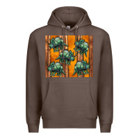 Coffee dinosaur triceratops Premium Hoodie - Artiststas