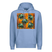Colony Blue dinosaur triceratops Premium Hoodie - Artiststas