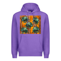 Purple dinosaur triceratops Premium Hoodie - Artiststas