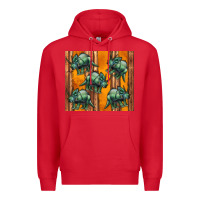 Red dinosaur triceratops Premium Hoodie - Artiststas