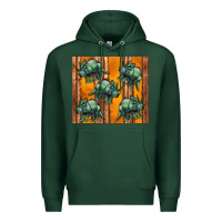Sports Green dinosaur triceratops Premium Hoodie - Artiststas